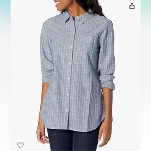 Goodthreads Women's Washed Cotton Short Sleeve Tunic small